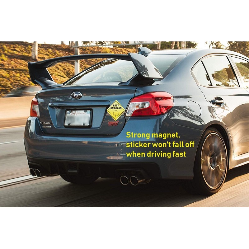 Hyber&Cara Baby On Board Sign Car Magnetic Baby In Car