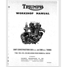 1963-1974 Triumph 350 and 500 Twins Factory Workshop Manual 258 pages