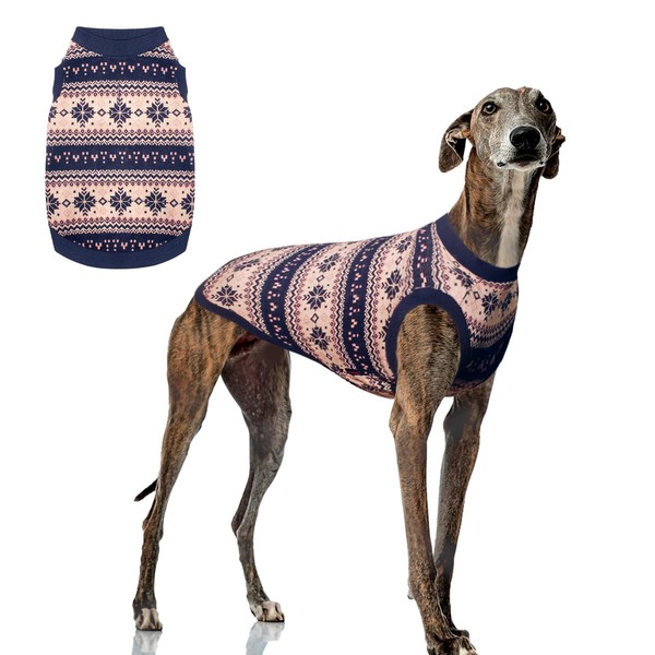 Kickred Dog Sweater Classic Snowflake Pet Knitwear Pullover Vest with
