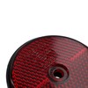 10 x Red Round Circular Reflectors for Driveway Gate Fence
