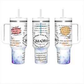 Christian Gifts for Women, Reflections Prayer Gifts for Women, Bible Affirmations Gifts for Girls, Religious Inspired Gifts for Women, Birthday Gift for Women, 30oz Tumbler with Straw and Lid for Mom