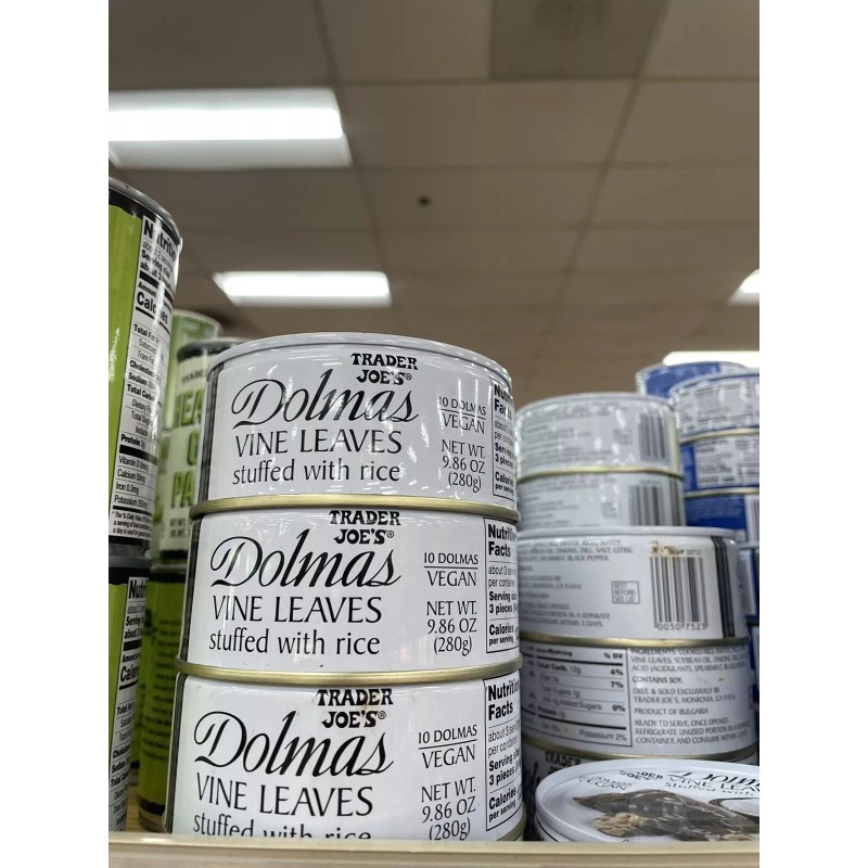 Trader Joe's 3 Cans of Trader Joe’s DOLMAS GRAPE VINE