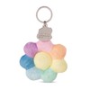 NICI 61203 Key Ring Rainbow Flower 7 cm Colourful Plush