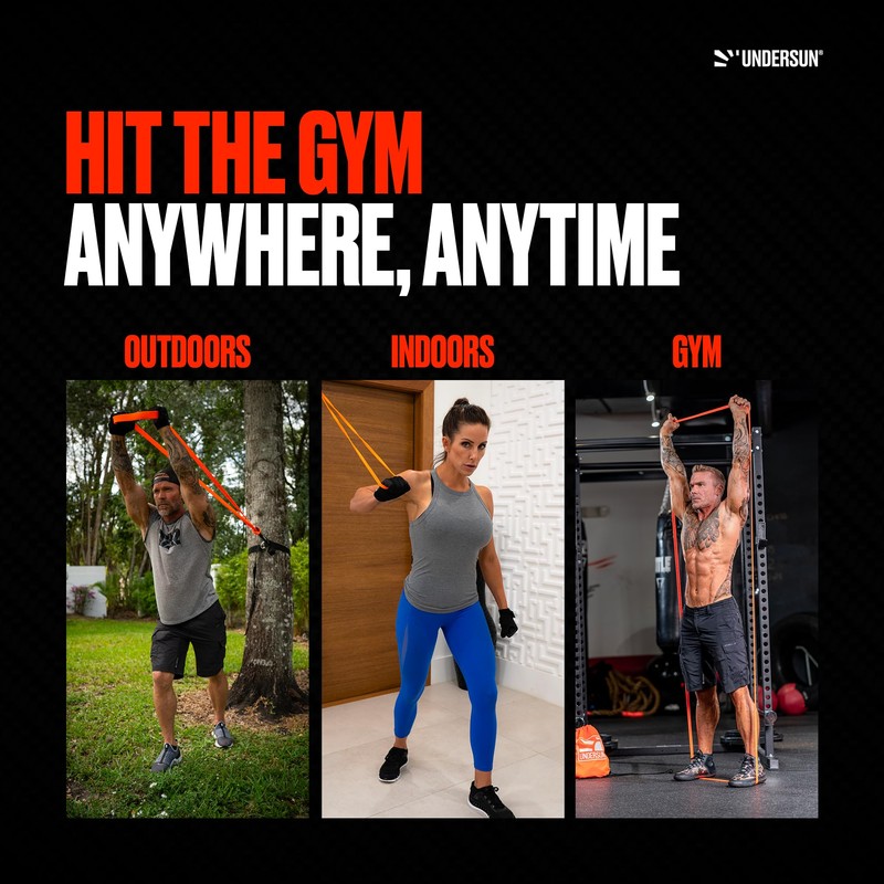 Undersun Resistance Band for Working Out | 40-80 lbs (Heavy)