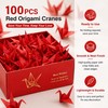 VTOS Origami Paper Crane, 100 Pcs Premade Paper Origami Cranes