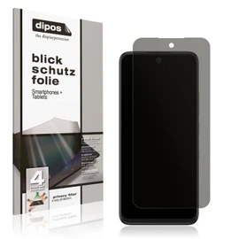 dipos I Blickschutzfolie kompatibel mit TCL 60 SE Display-Schutzfolie matt mit 4-Wege Sichtschutz-Effekt