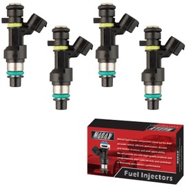 MACAX Set of 4 Fuel Injectors 16600-EN200 FJ1056 Replacement Compatible with Nissan Sentra Versa Cube NV200 1.8L 2.0L - Replaces FBY2850 FIJ0026 297-1006 842-12343