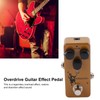 Overdrive Effect Pedal Earthy Yellow Metal Guitar Accessories with Gold