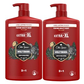 Old Spice Wolfthorn Gel and Shampoo for Men 3-in-1 2 x 1000 ml