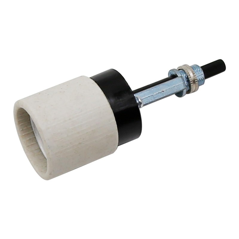 Zreneyfex E26 Universal Ceramic Light Socket with Rotary Switch 250V