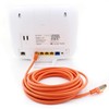 1aTTack.de 10m - Cat.7 Netzwerkkabel Orange - 1 Stück Gigabit