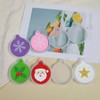 TIESOME 2Pcs 4-Cavity Deep Round Christmas Ornament Resin Molds, Silicone