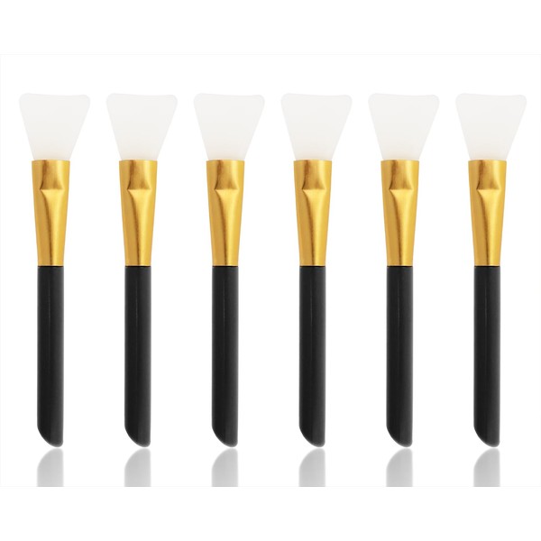 Mini Skater 6PCS Face Mask Applicators Soft Silicone Facial Mud