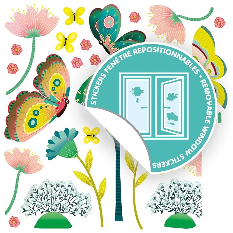 Djeco DD05051 Windows Stickers, Mixed