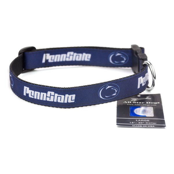 Penn State Nittany Lions Ribbon Dog Collar - Small