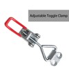 16 Pack Adjustable Toggle Clamp, 330lbs Holding Capacity Heavy Duty