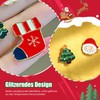 Pack of 6 Christmas Series Pin Brooches Metal, Cartoon Cute