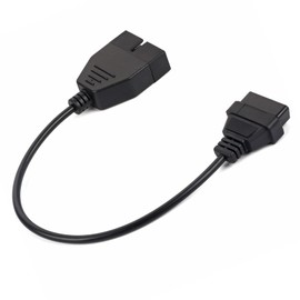 Adapter OBD1 auf OBD2, Auto Diagnosekabel Verlängerungskabel für die Fahrzeugdiagnose,12-poliges bis 16-poliges OBD1-OBD2-Diagnosewerkzeug-Anschlussadapterkabel für das GM-Fahrzeug
