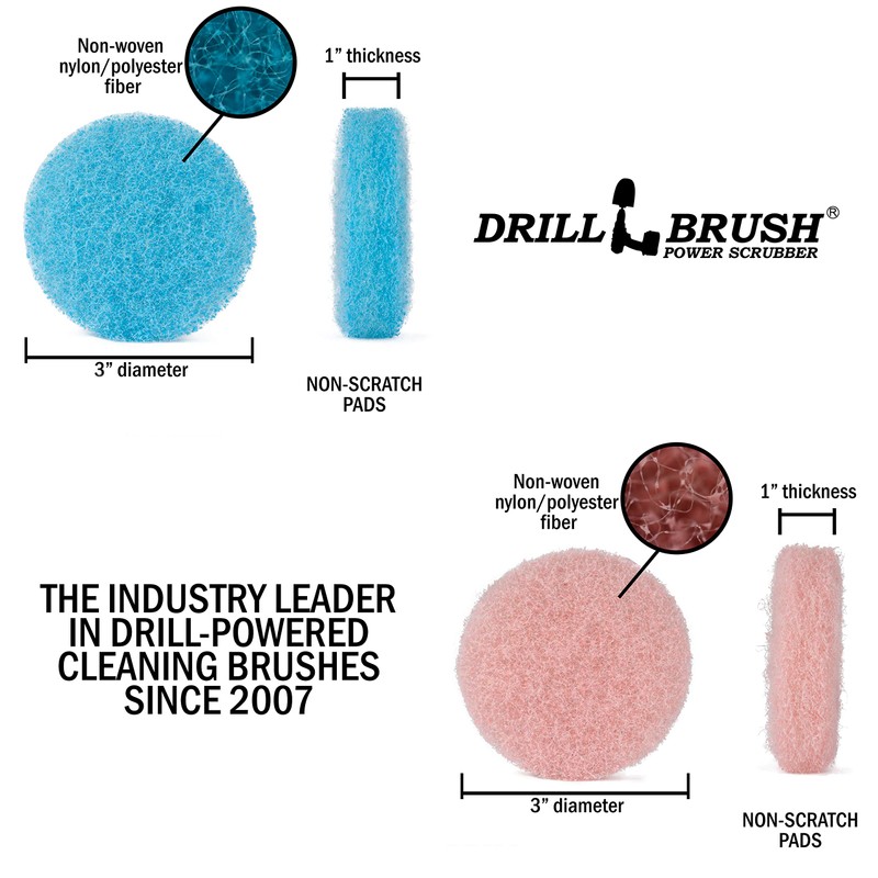 Power Scumbusting Scrubbing Pads Bathroom Surfaces Shower Tubs Tile