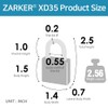 [ZARKER XD35] Small and Heavy Duty 3-Digit Combination Padlock Different