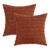 MIULEE Pack of 2 Corduroy Decorative Throw Pillow Covers 20x20
