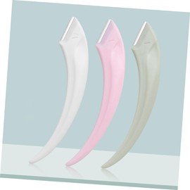 Ipetboom 6pcs Portable Stainless Steel Eyebrow Razors for Women Curved Facial Shavers with Safe Non Scratch Design Lightweight and Grooming Tools for Travel and Daily Use