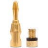 NAUC Banana Plug Banana Plug 24K Gold-Plated Screwable 4 Pieces
