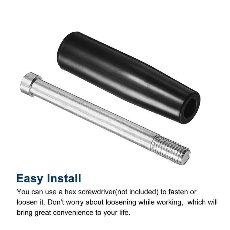 sourcing map Revolving Handle Grip, 1Pcs M12x100mm(DXL) Threaded Handwheel Screw