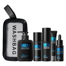 LAIKOU Skin Care Set, Gifts for Men, Skincare Gift Set, Men Skincare with Facial Cleanser, Toner, Lotion, Eye Cream, Serum Father's Day Christmas Birthday Valentines for Him Dad Husband Boyfriend