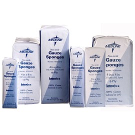 Medline NON25408H Woven Non-Sterile Gauze Sponges (Pack of 200)