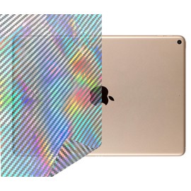 IlMondoMall Carbon Sheet, Hologram Plated Silver, Clear Film, 3D Carbon Pattern, Car Wrapping Sheet, Wrapping Sheet (60.9 x 13.8 inches (152 x 035 cm), Clear)