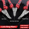 LEONTOOL 8 Inches Lock Ring Pliers - Flat Snap Ring,