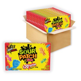 SOUR PATCH KIDS Extreme Sour Soft & Chewy Candy, 12 - 3.5 oz Boxes