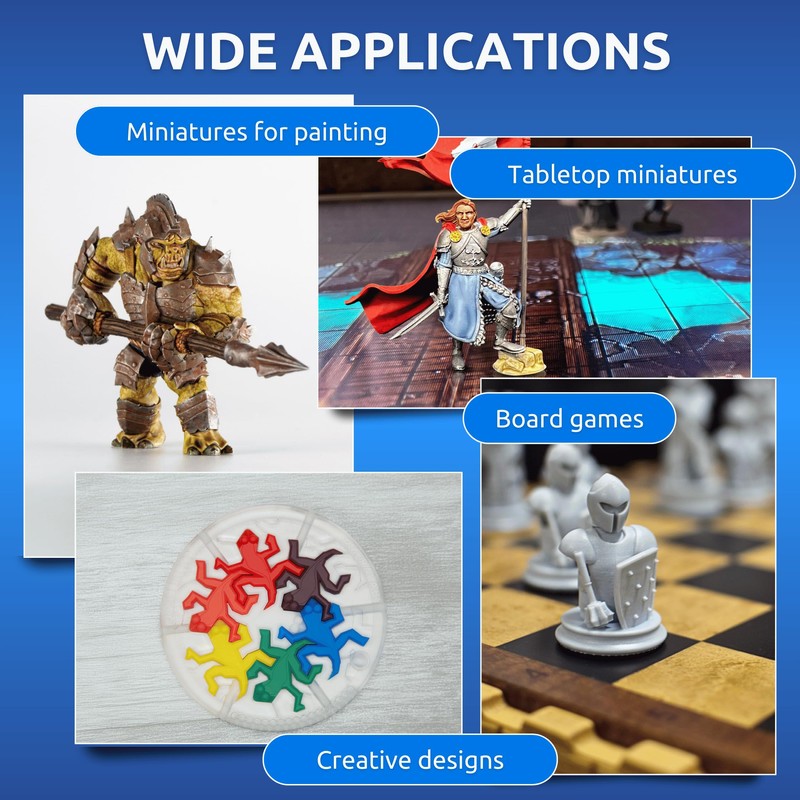 AmeraLabs TGM-7 3D Printing Resin for Tabletop Miniatures – Tough,