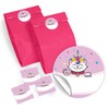 JuNa-Experten 12 Gift Bags / Pink + 12 Stickers +