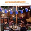 LABRIMP Sports Events Australian Flags Bunting Set Australian Flag Bunting