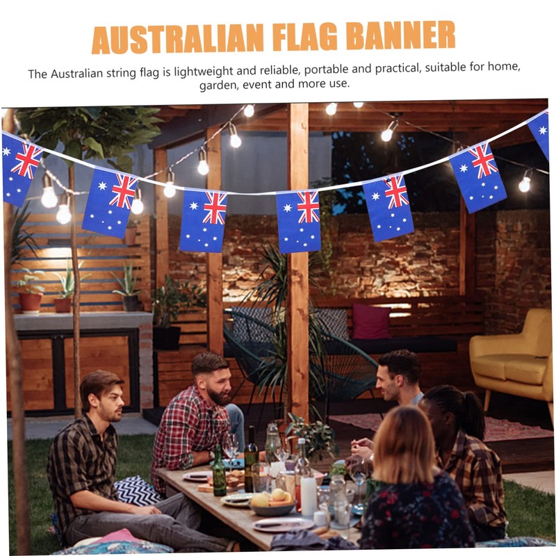 LABRIMP Sports Events Australian Flags Bunting Set Australian Flag Bunting
