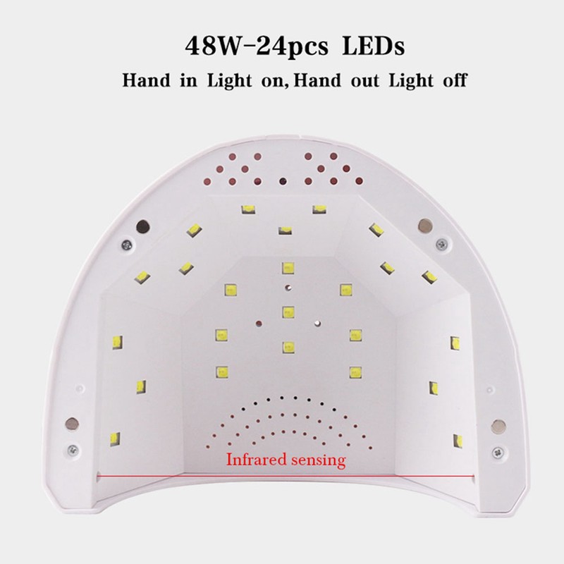 48W Intelligent LED UV Gel Lamp Curing Machine Nail Polish