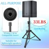 GZGDLJQ Heavy Duty Speaker Stands Pair LED Multi Colors, DJ