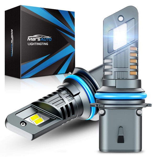 Marsauto 9007 LED Headlight Bulbs, 800% Super Bright, Real 1:1
