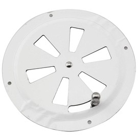 heyous 2pcs 316 Stainless Steel Boat Marine Air Vent Louver Round Butterfly Air Vent Gill Plate with Side Knob