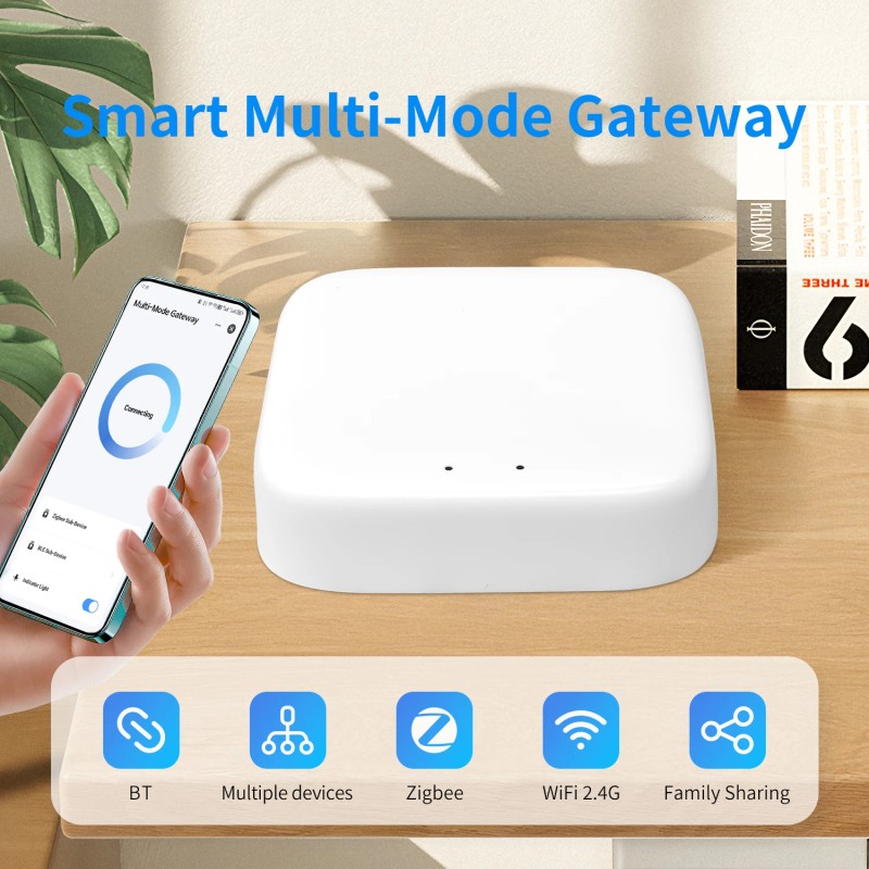 Tuya Wireless Smart Gateway for Smart Home 2.4G WiFi RFID/NFC