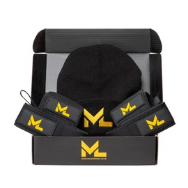 Muscle Locker Gym Starter Gift Box - Beanie, Lifting Straps & Wrist Wraps - Perfect Fitness Gift for Gym Enthusiasts