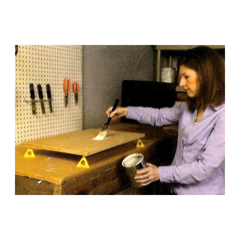 Esco 61x52(H)mm Painters Pyramid (10pcs) EA109NP Yellow