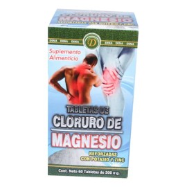 Cloruro De Magnesio 60 Tabletas Dina Pack 3