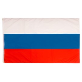 Aricona Russia Flag, Russian Flag 90 x 150 cm with Brass Eyelets, Weatherproof Flag for Flagpole, 100% Polyester