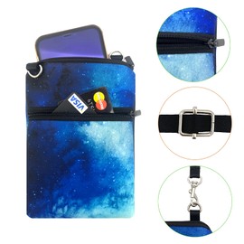 Wanty Cell Phone Bag - Small Crossbody Bag, Cell Phone Purse Smartphone Wallet with Shoulder Strap for Women, Blue Sky, 7.5" L x 5.1" W x 0.8"H