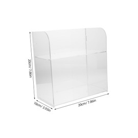 Gatuida Clear Acrylic Makeup Organizer Box Vanity Storage for Cosmetics Jewelry Accessories Durable Chic Design for Countertop Desktop Use Transparent Makeup Storage