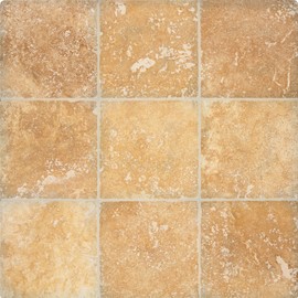 Arizona Tile 4 by 4-Inch Tumbled Travertine Tile, Alexandria, 5-Total Square Feet