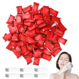 HotoPink Compressed Towel, 100 PCS Mini Tablets Disposable Portable Face Towel, Disposable Wipes Tissue for Travel, Camping, Hiking, Sport, Beauty Salon, Indoor & Outdoor Activities(9.45 x 11.9 in)